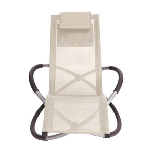 Sonnenliege Schaukelstuhl SAMANA beige