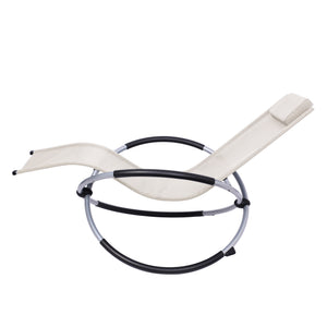 Sonnenliege Schaukelstuhl SAMANA beige