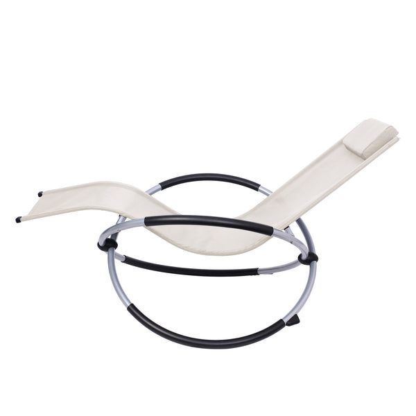 Sonnenliege Schaukelstuhl SAMANA beige
