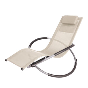 Sonnenliege Schaukelstuhl SAMANA beige