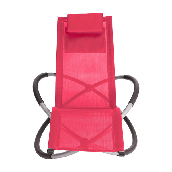 Sonnenliege Schaukelstuhl SAMANA rot