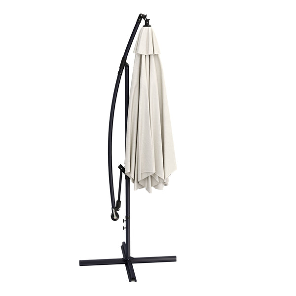 Sonnenschirm Ampelschirm 270cm weiss