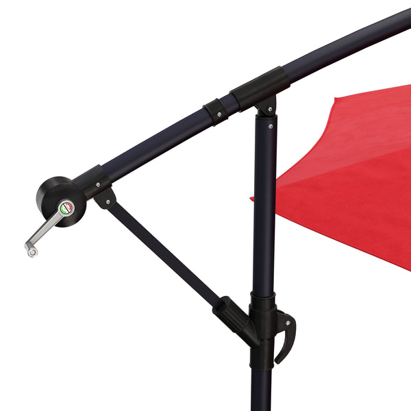 Sonnenschirm Ampelschirm 300cm rot