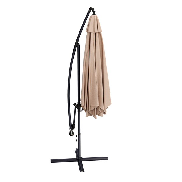Sonnenschirm Ampelschirm 350cm braun