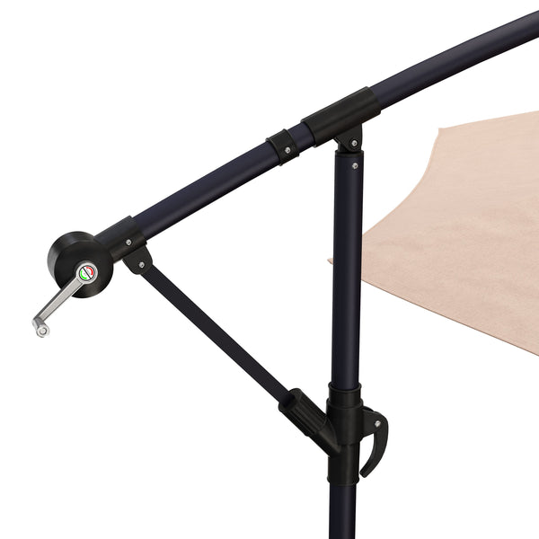 Sonnenschirm Ampelschirm 350cm braun