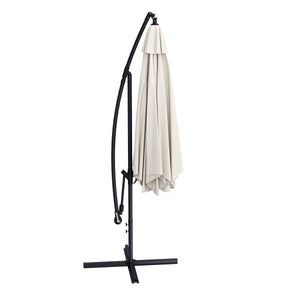 Parasol, cantilever parasol, 350cm, white