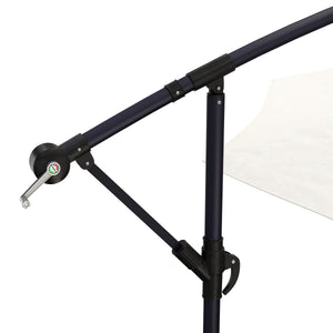 Parasol, cantilever parasol, 350cm, white
