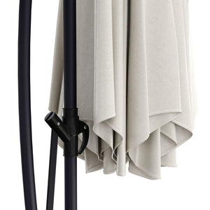 Parasol, cantilever parasol, 350cm, white
