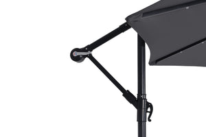 Sonnenschirm mit LED, 300 cm, anthrazit