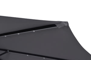 Sonnenschirm mit LED, 300 cm, anthrazit