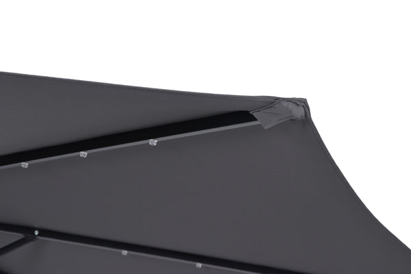 Sonnenschirm mit LED, 300 cm, anthrazit