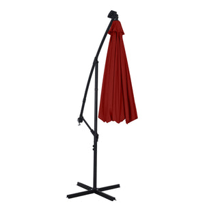 Sonnenschirm mit LED, 300 cm, rot