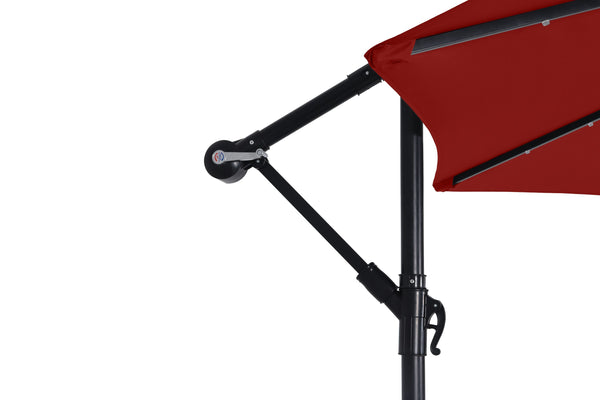 Sonnenschirm mit LED, 300 cm, rot