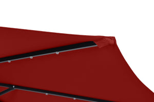 Sonnenschirm mit LED, 300 cm, rot
