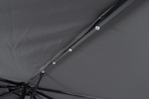 Sonnenschirm mit LED, 350 cm, anthrazit