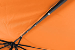 Sonnenschirm mit LED, 350 cm, orange