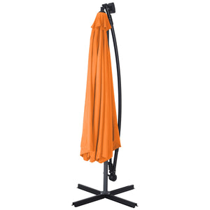 Sonnenschirm mit LED, 350 cm, orange