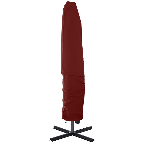 Sonnenschirm mit LED, 350 cm, rot