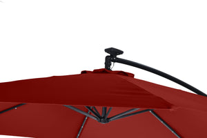 Sonnenschirm mit LED, 350 cm, rot