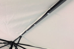 Sonnenschirm mit LED, 350 cm, weiss