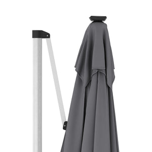 Sonnenschirm Ampelschirm SOLARIS mit LED 300 cm anthrazit