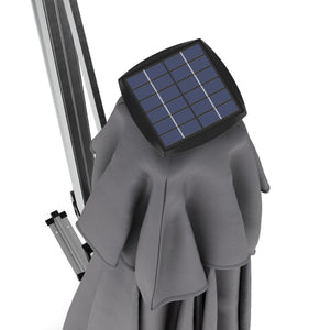 Sonnenschirm Ampelschirm SOLARIS mit LED 300 cm anthrazit