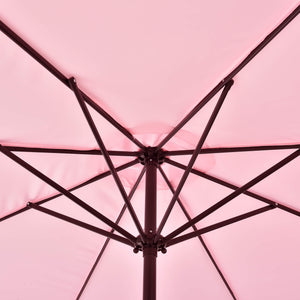 Sonnenschirm Budapest 230x300cm Pastellrosa