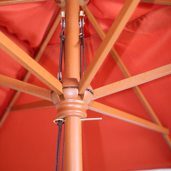 Sonnenschirm Florida Marktschirm 2x3m Holz terracotta