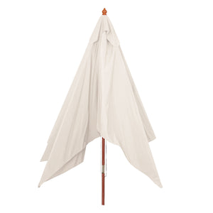 Sonnenschirm Florida Marktschirm 3x4m Holz creme