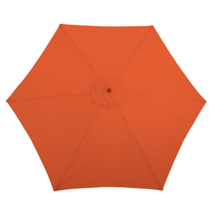Sonnenschirm Florida Marktschirm Ø3m Holz terracotta