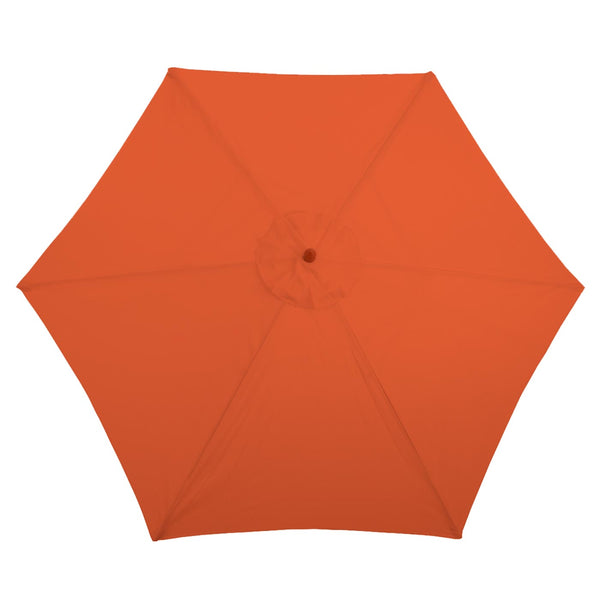 Sonnenschirm Florida Marktschirm Ø3m Holz terracotta