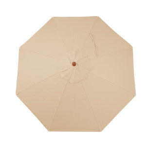 Sonnenschirm JAM-C57 Holz rund Ø4m Seilzug creme