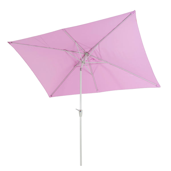 Sonnenschirm N23 Gartenschirm 2x3m rechteckig neigbar Alu flieder