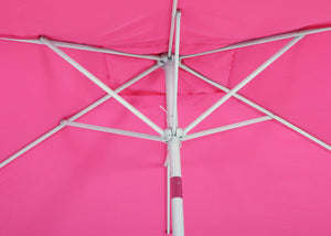 Sonnenschirm N23 Gartenschirm 2x3m rechteckig neigbar Alu pink