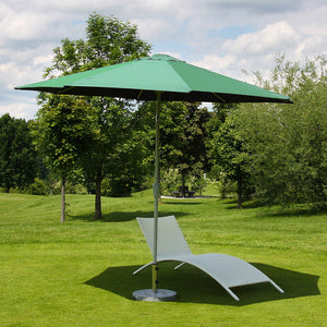 Sonnenschirm Ø 3m neigbar Polyester/Alu 5kg ~ grün