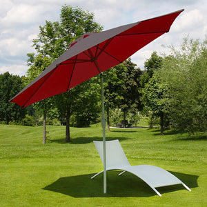 Sonnenschirm Ø 3m neigbar Polyester/Alu 5kg ~ rot