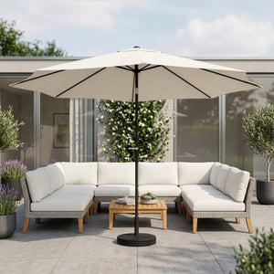 Sonnenschirm weiss 300 cm