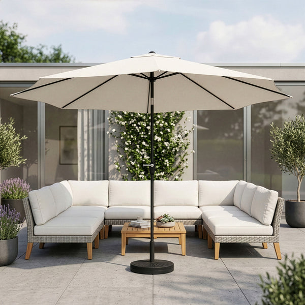 Sonnenschirm weiss 300 cm