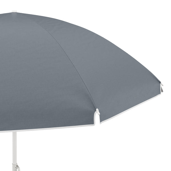 Sonnenschirm Strandschirm 180 cm anthrazit