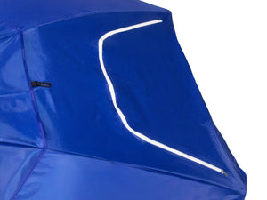 Sonnenschirm Strandschirm mit Fenster und Windschutz 240 cm blau
