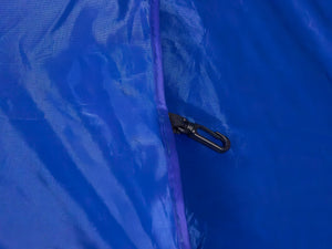 Sonnenschirm Strandschirm mit Windschutz und Fenster 240 cm blau