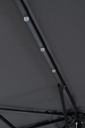 Sonnenschirm VAY mit LED 300 cm anthrazit