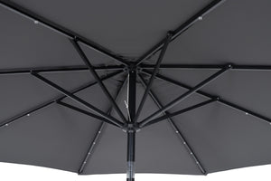 Sonnenschirm VAY mit LED 300 cm anthrazit