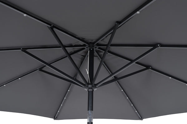 Sonnenschirm VAY mit LED 300 cm anthrazit