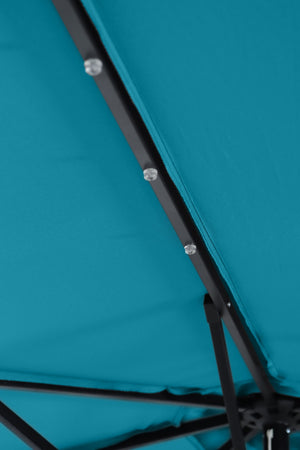 Sonnenschirm VAY mit LED 300 cm blau