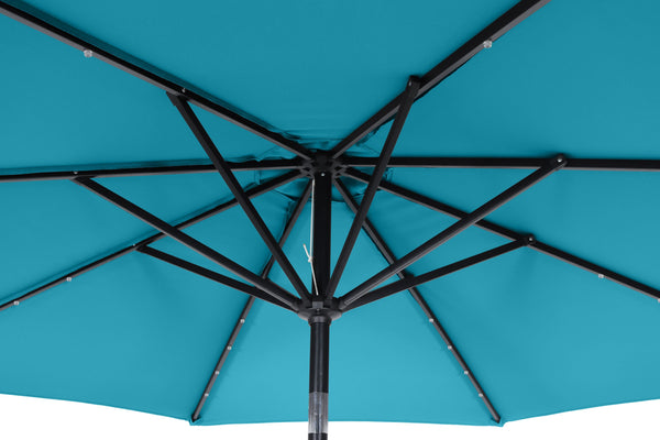 Sonnenschirm VAY mit LED 300 cm blau