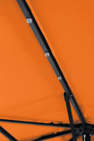 Sonnenschirm mit LED 300 cm orange