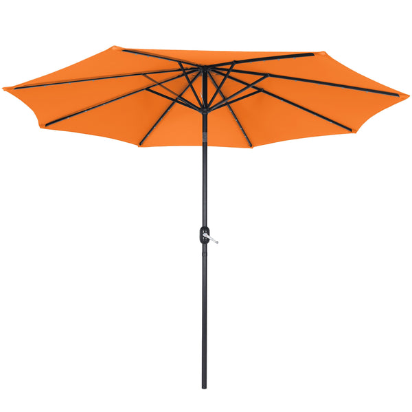 Sonnenschirm mit LED 300 cm orange
