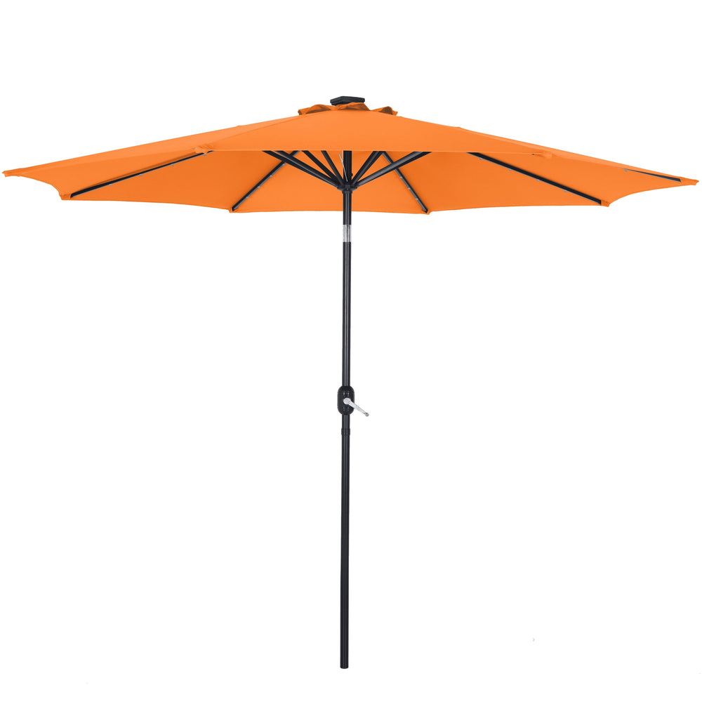 Ombrellone con LED, 300 cm, arancione