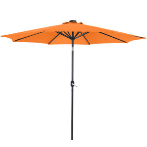Sonnenschirm mit LED 300 cm orange